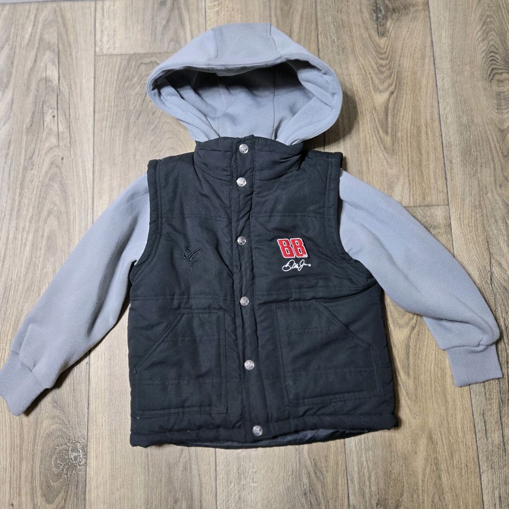 NASCAR Chase Authentic Puffer Jacket Size Youth‎ XS 88 Dale Jr. Black